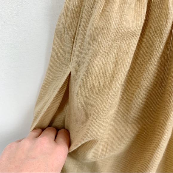 JACK WILLS Gold Metallic Kemsley Shirt Dress - Picture 7 of 8